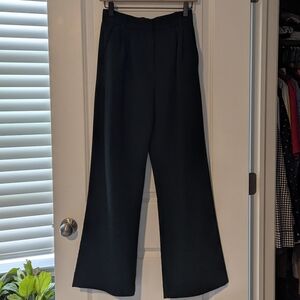 Abercrombie & Fitch Dark Green Sloane Tailored Wide-Leg Trousers